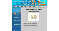 Desktop Screenshot of brass-expansion-type-inserts.brass-nuts-inserts.com