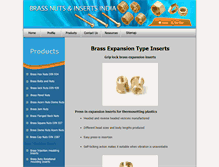 Tablet Screenshot of brass-expansion-type-inserts.brass-nuts-inserts.com