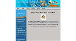 Desktop Screenshot of brass-dome-nuts-acorn-nuts.brass-nuts-inserts.com