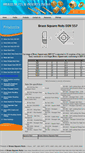 Mobile Screenshot of brass-square-nuts-din-557.brass-nuts-inserts.com