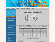 Tablet Screenshot of brass-square-nuts-din-557.brass-nuts-inserts.com