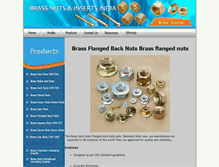 Tablet Screenshot of brass-flanged-back-nuts.brass-nuts-inserts.com