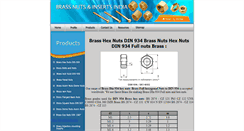 Desktop Screenshot of brass-hex-nuts-din-934.brass-nuts-inserts.com
