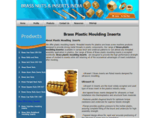 Tablet Screenshot of brass-plastic-moulding-inserts.brass-nuts-inserts.com